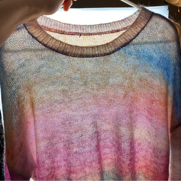 Rails Camille Rainbow Sweater Womens Large Mohair Super Soft Long Sleeve EUC - Picture 7 of 15